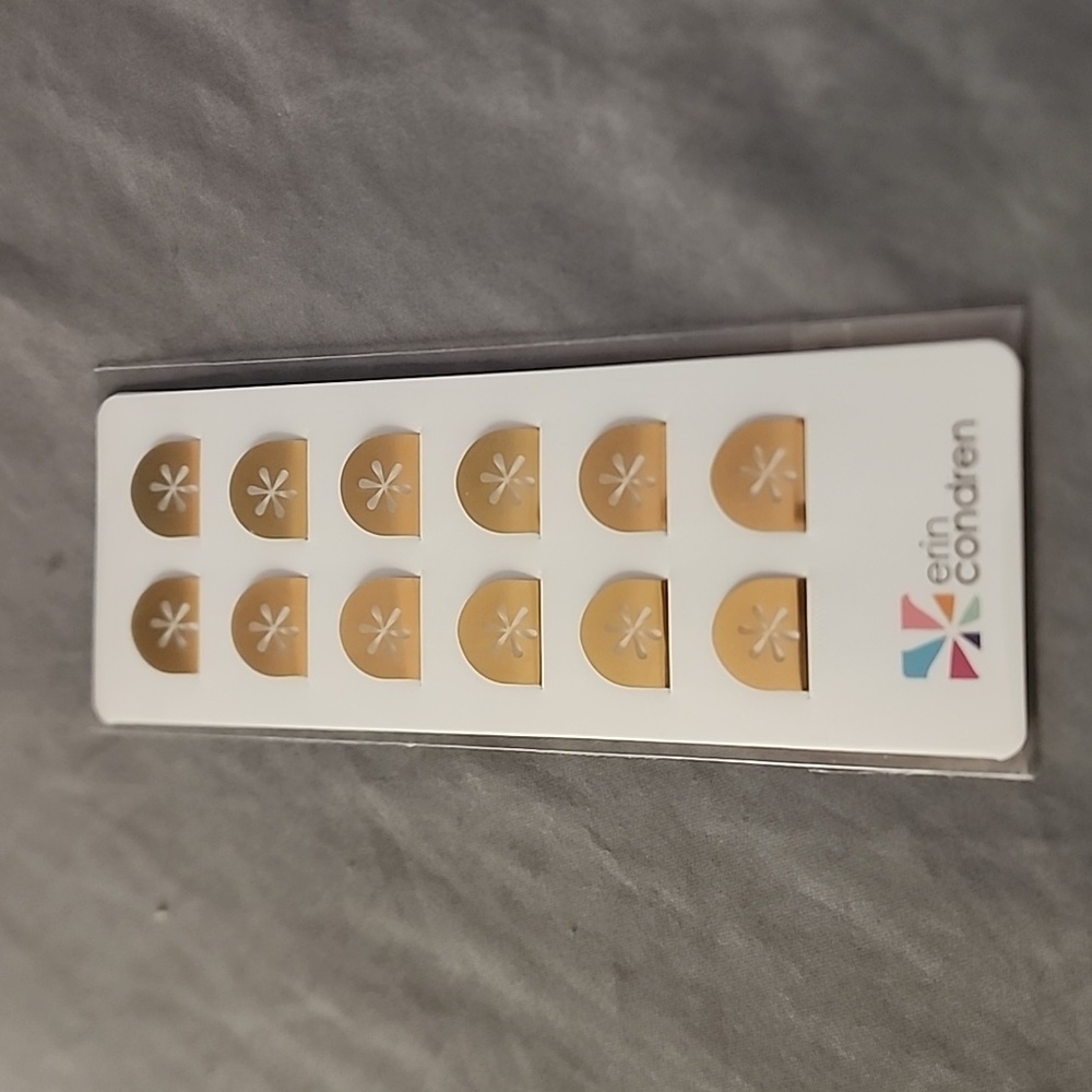 Erin Condren Asterisk Page Flags (Set of 12 Gold Adhesive Page Marker)